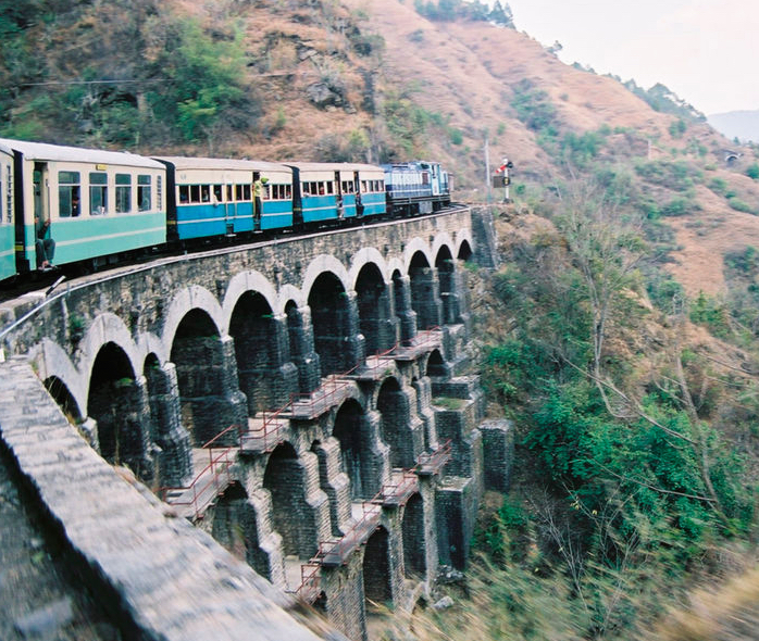 The Kalka-Shimla railway. Image: A.M.Hurrell, Wikipedia Creative Commons.